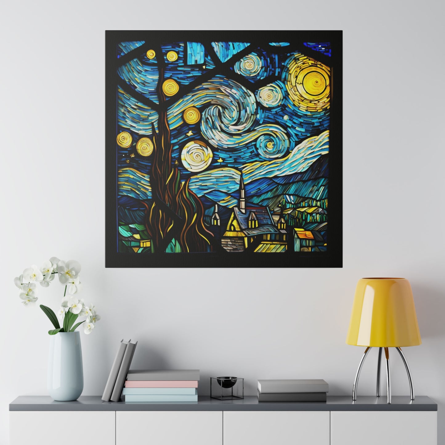 Van Gogh Starry Night Wall Art Matte Canvas