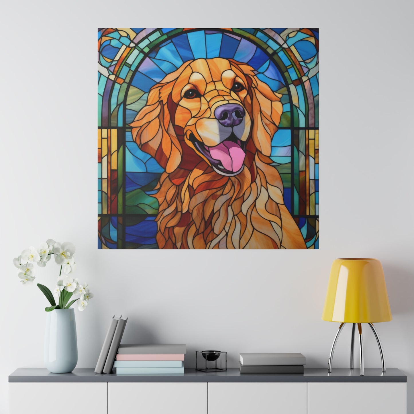 Golden Retriever Wall Art Matte Canvas
