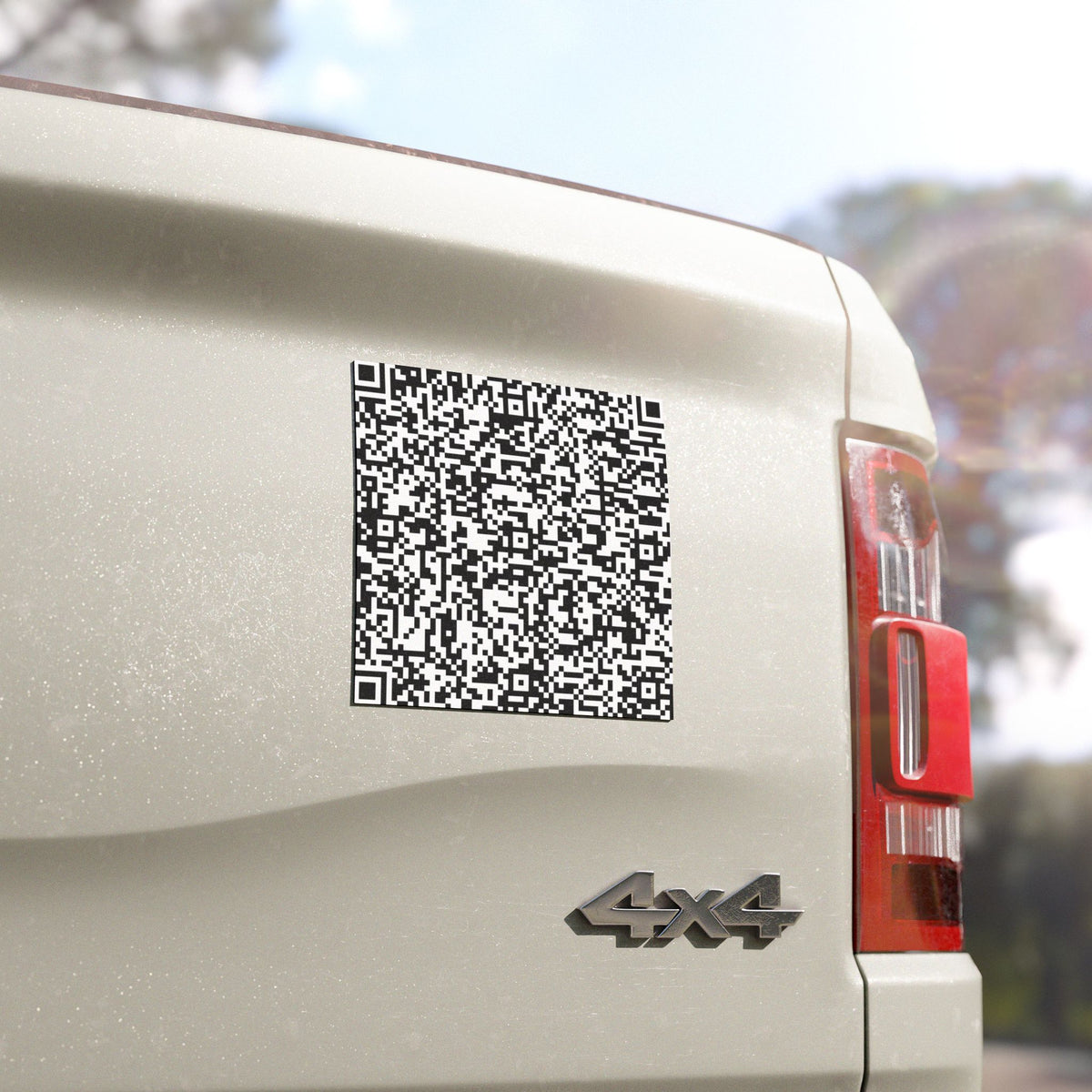 Custom QR Code Car Magnet