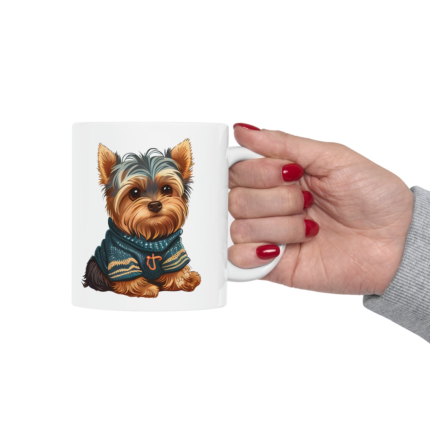 Yorkie Ceramic Mug, 11oz