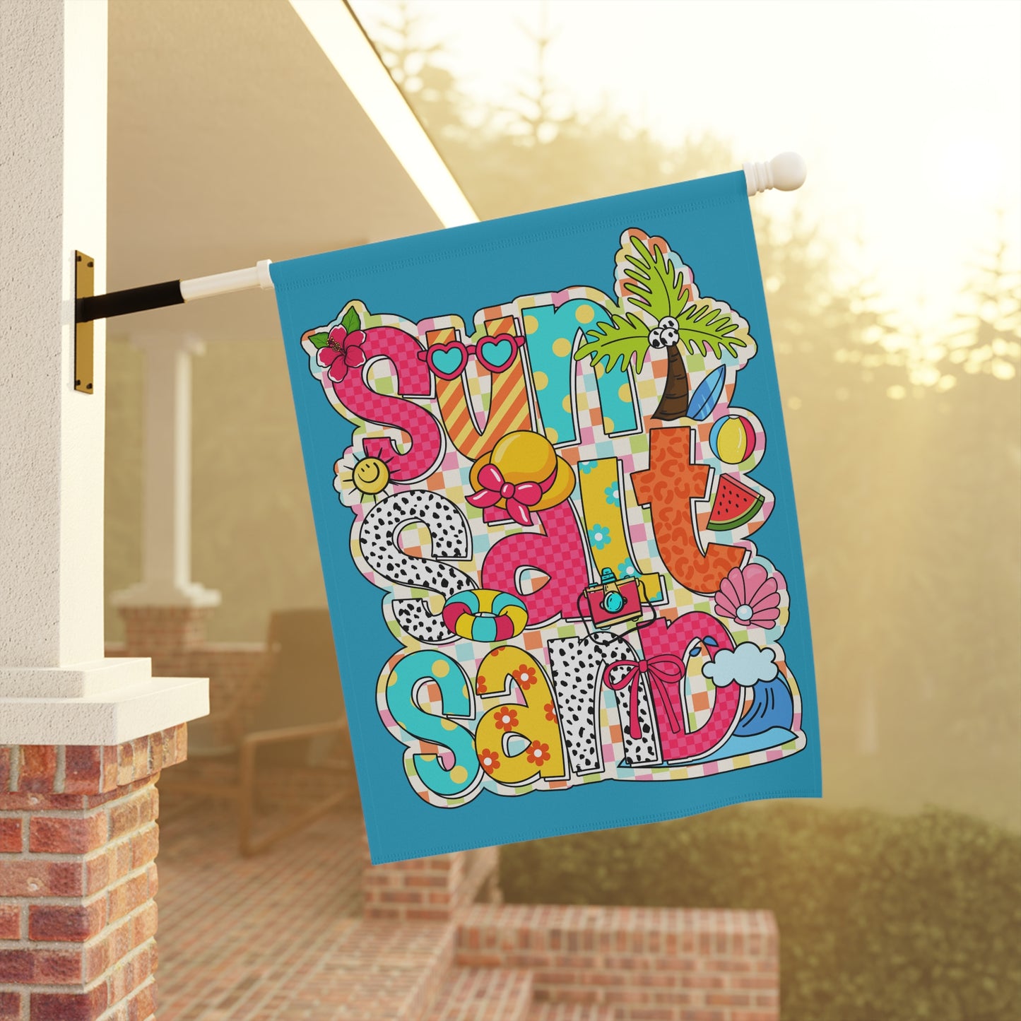 Sun, Salt, Sand Summer Garden Banner Flag
