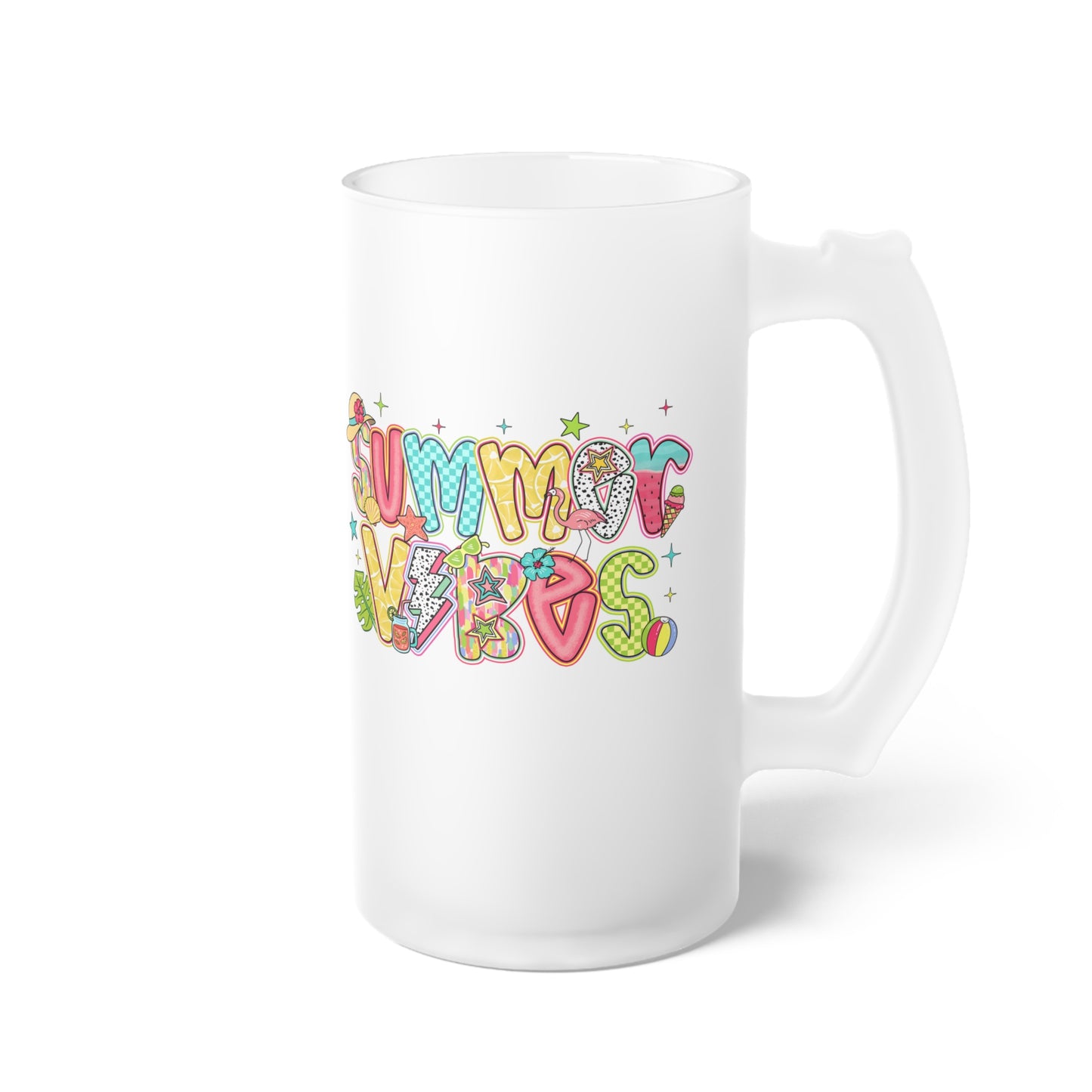 Frosted Summer Vibes Beer Mug