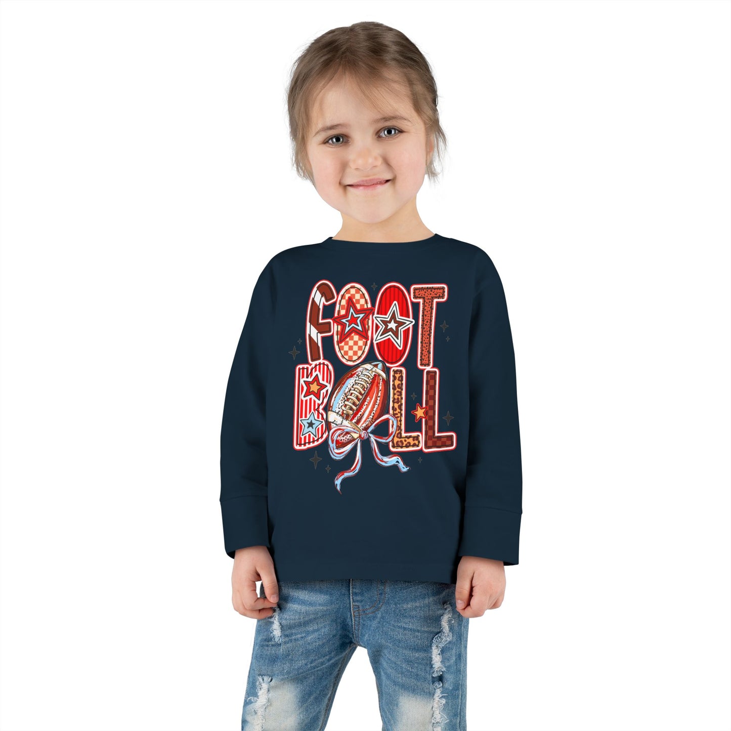 Toddler Football Long Sleeve Tee