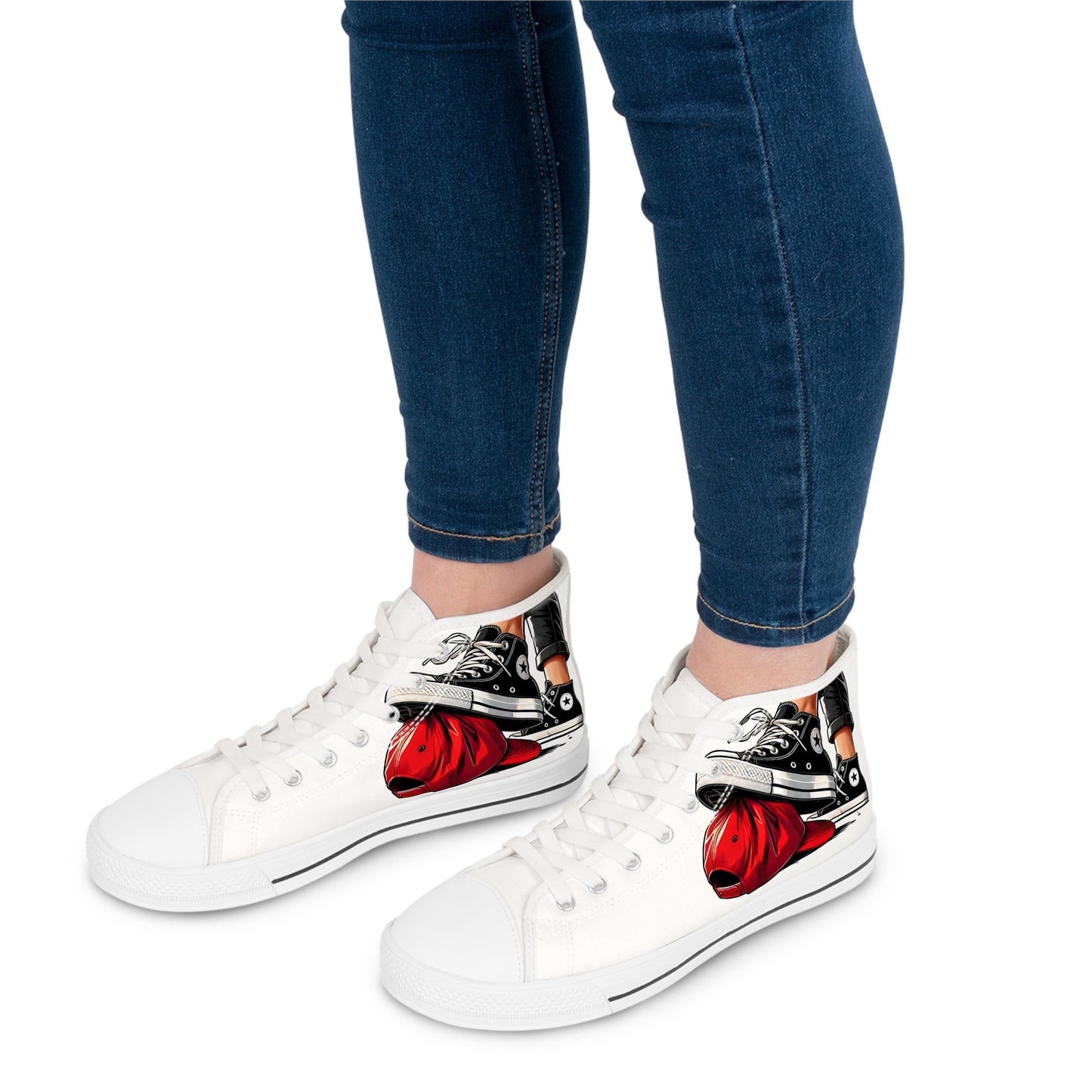 Harris Chucks Stomp Maga Hat Women's High Top Sneakers