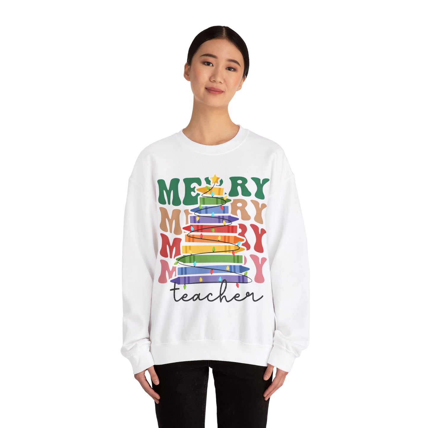 Merry Merry Christmas Teacher Sweatshirt