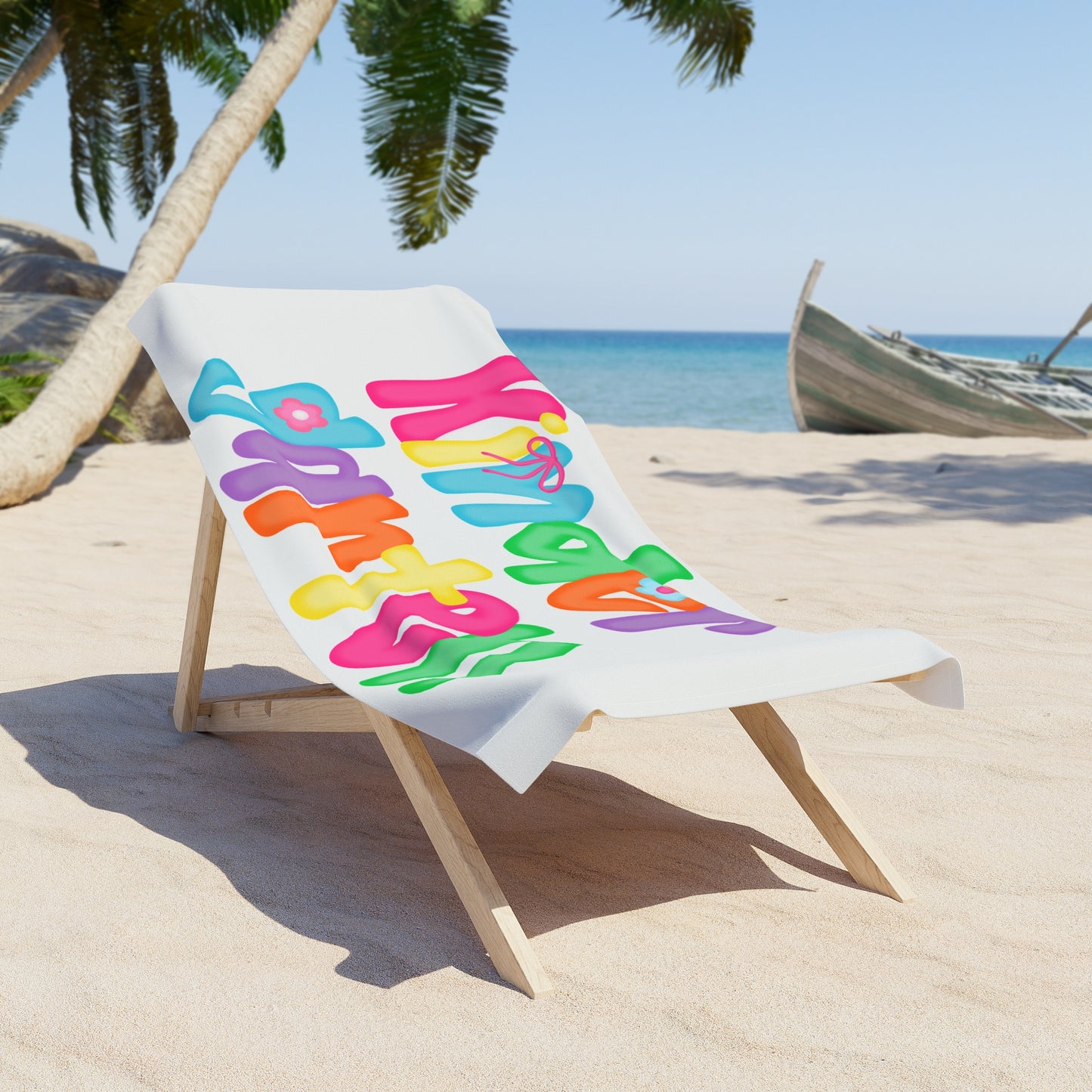 Colorful Kindergarten Beach Towel