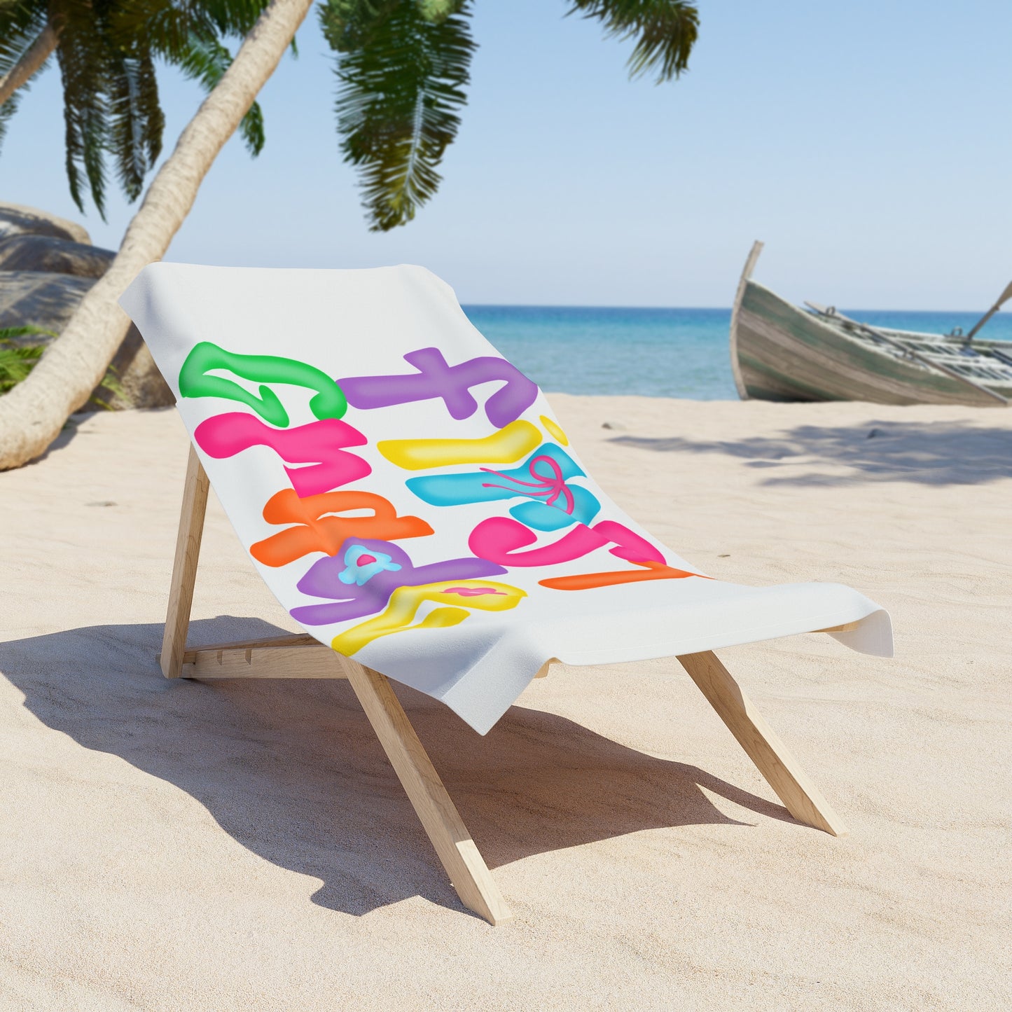 Fun First Grade Kids Beach Towel