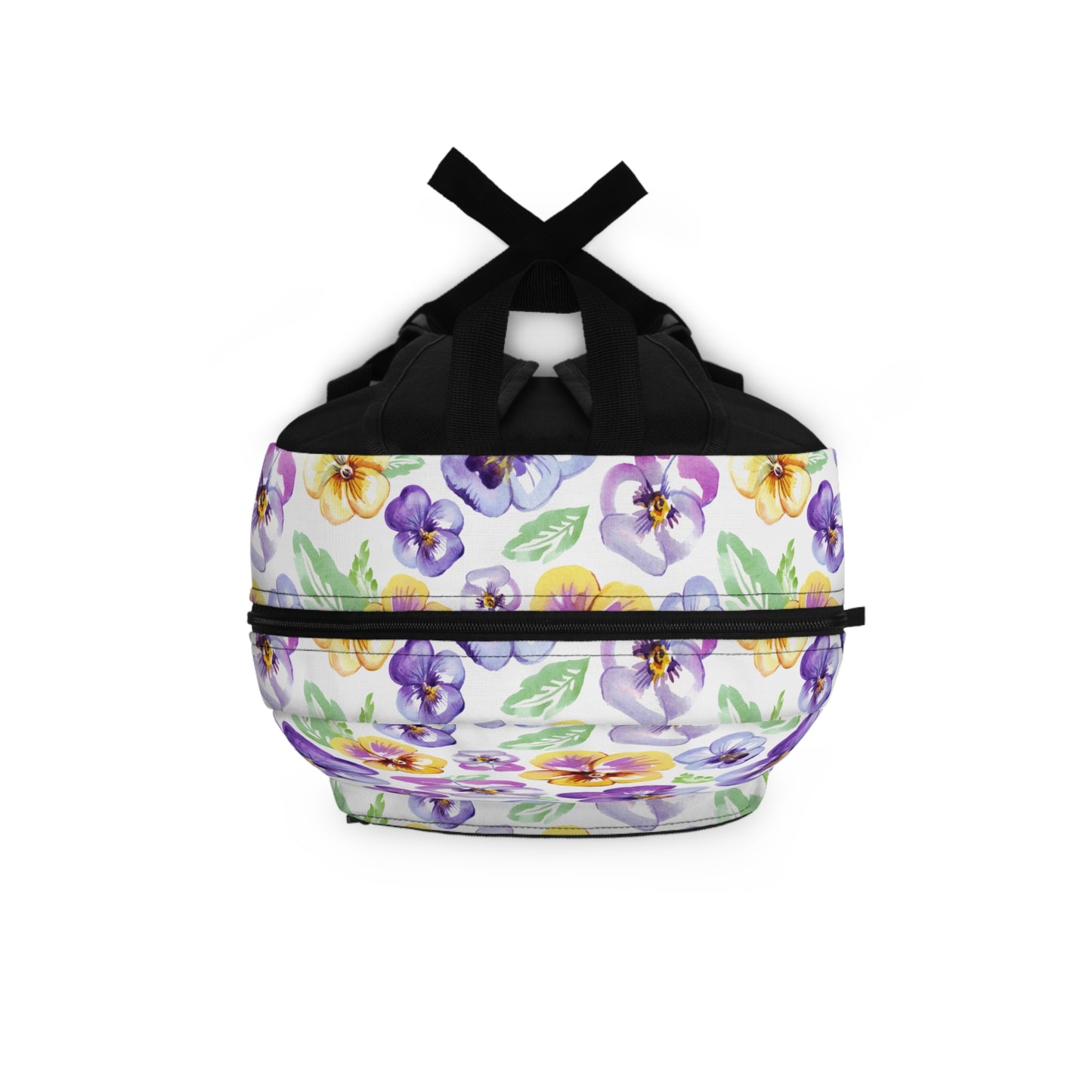 Floral Purple Pansy School Backpack