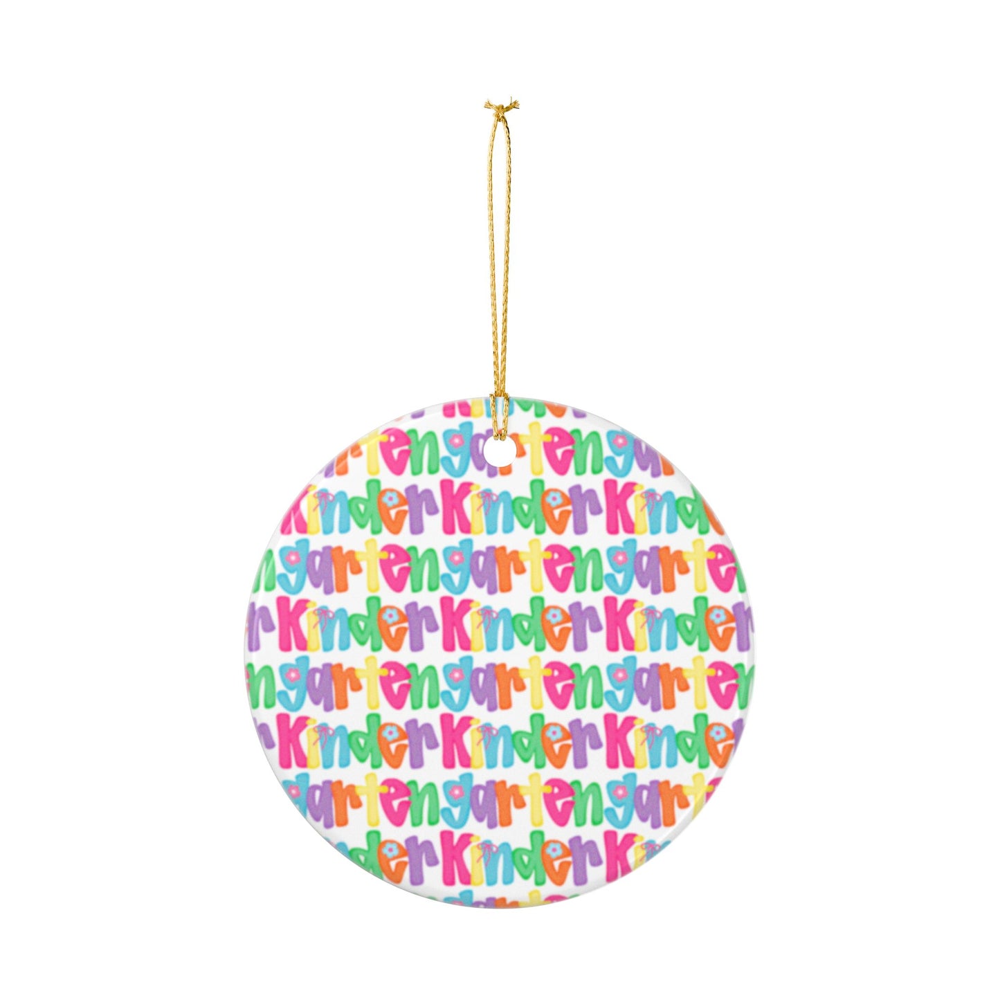 Kindergarten Christmas Ceramic Ornaments