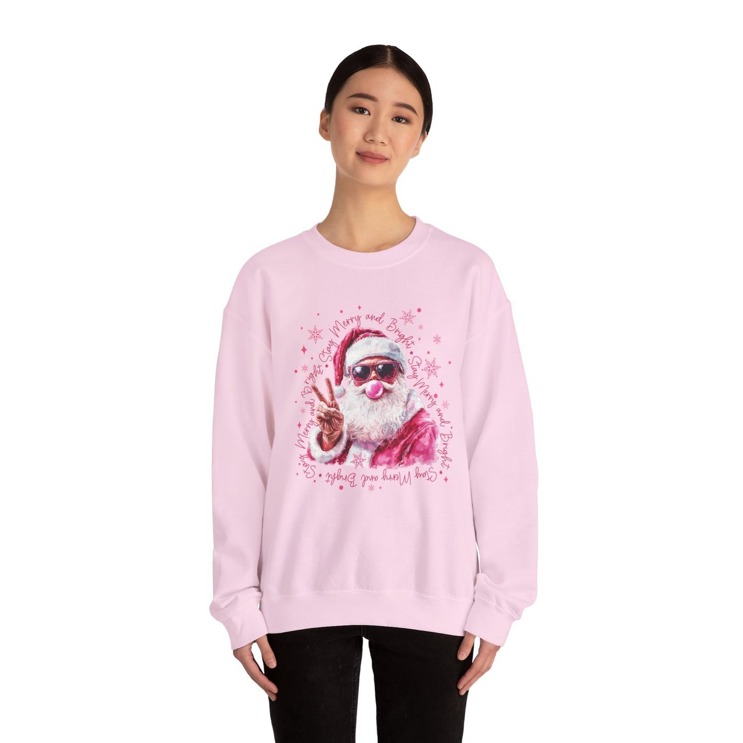 Bubble Gum Santa Crewneck Sweatshirt