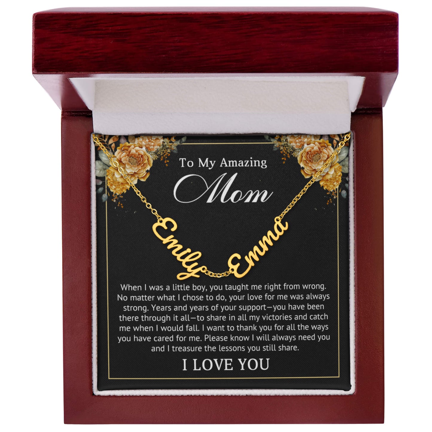 Personalized Multi-Name Necklace for Mom