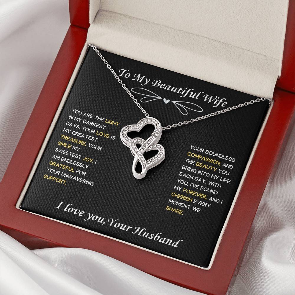 Stunning Heart to Heart Wife Necklace