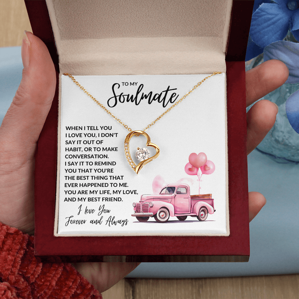 My Soulmate, My Life, My Best Friend Forever Love Necklace
