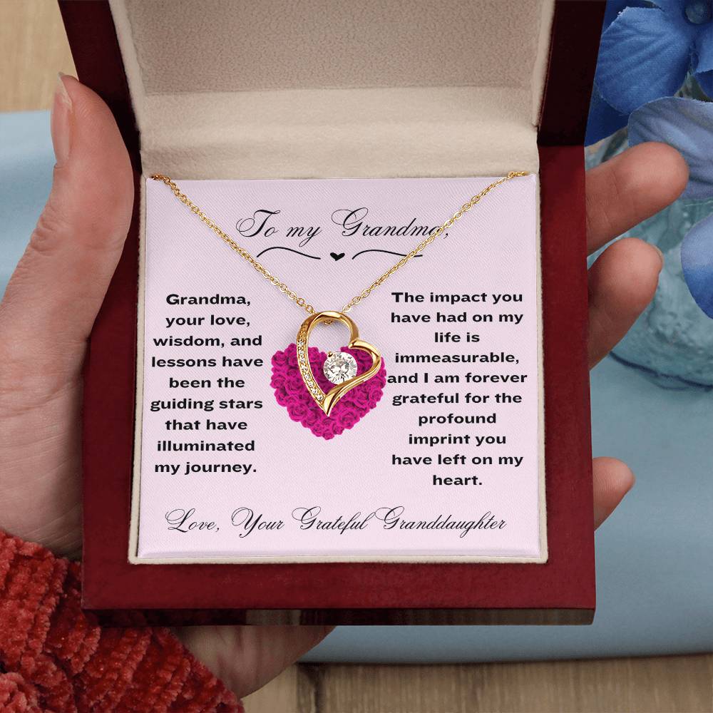 Grandma Forever Heart Necklace