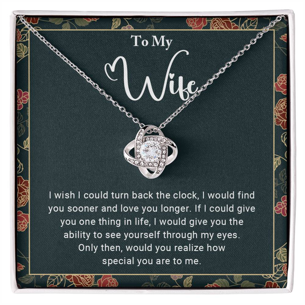 To My Wife - Love Knot Necklace – GigglesandGoodsStore