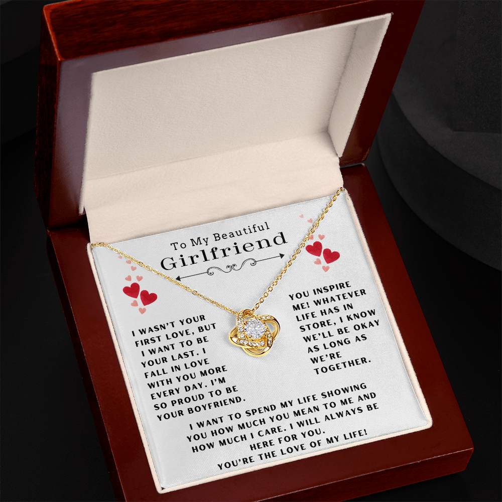 Beautiful Girlfriend Love Knot Necklace