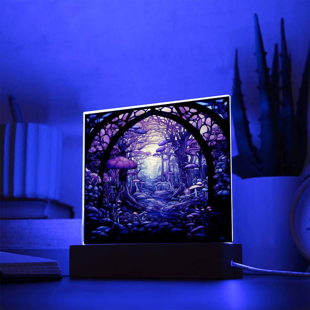 Mushroom Jungle Acrylic Plaque