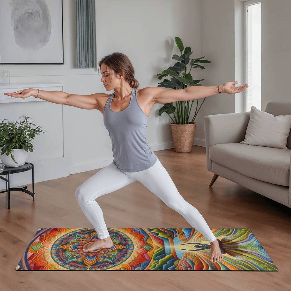 Colorful Exercise Mat for Yoga Enthusiasts