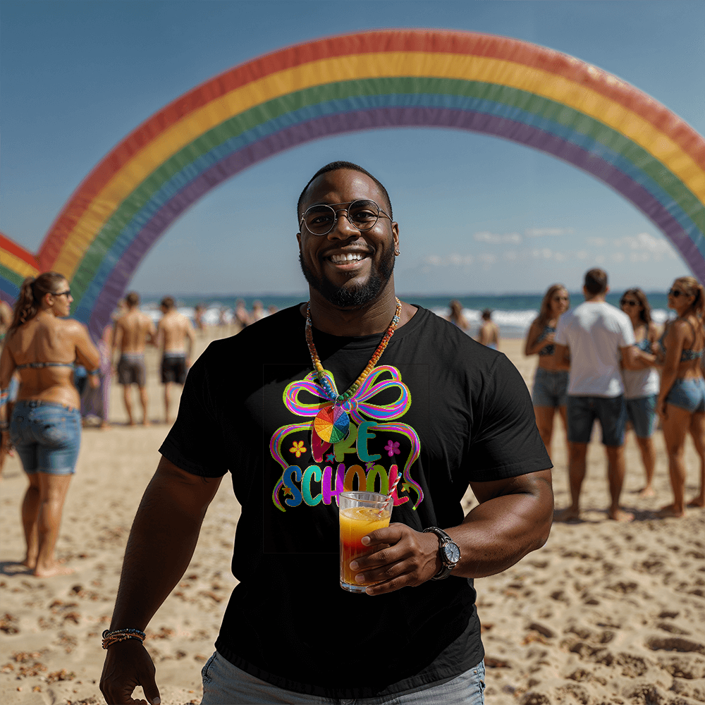 Preschool Neon Ribbon Teacher Team T-shirt