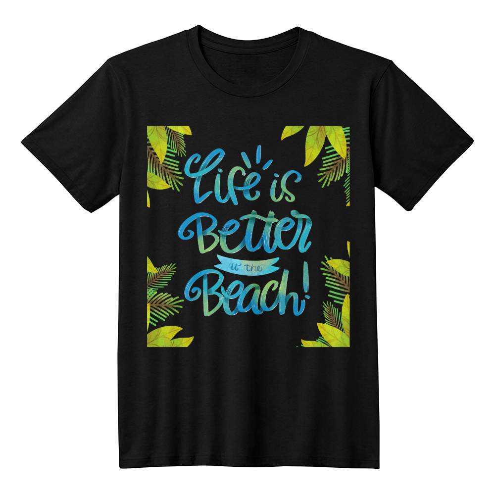 Life is Better at the Beach Cotton Jersey T-shirt