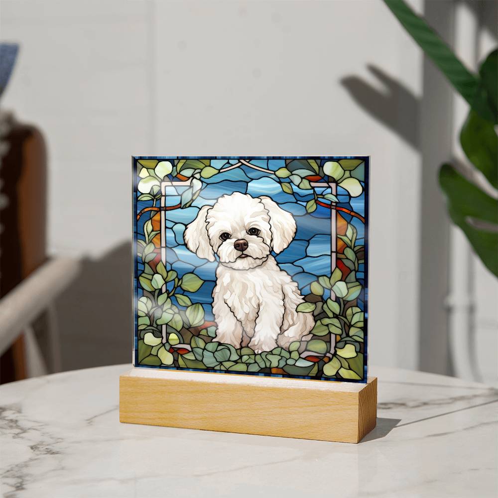 Bichon Frise Square Acrylic Plaque