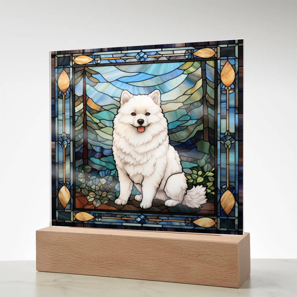 American Eskimo Dog Breed Acrylic Plaque