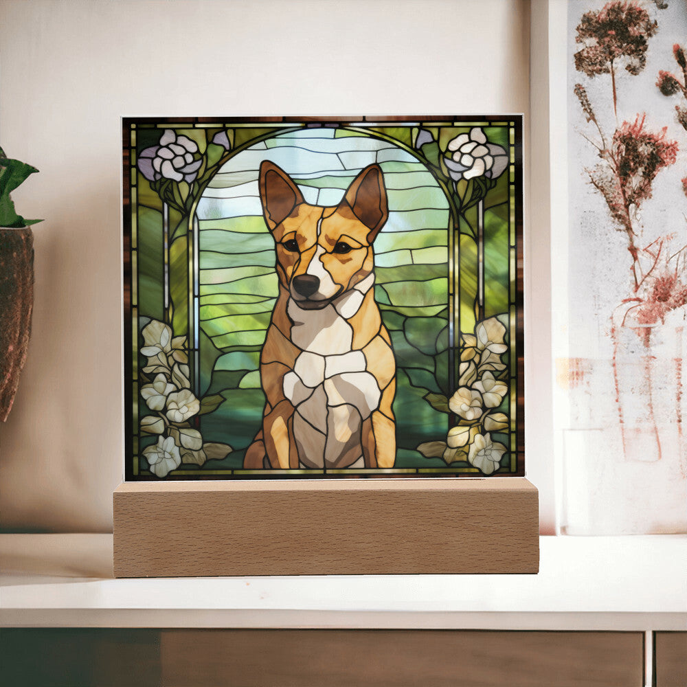 Basenji Dog Square Acrylic Plaque