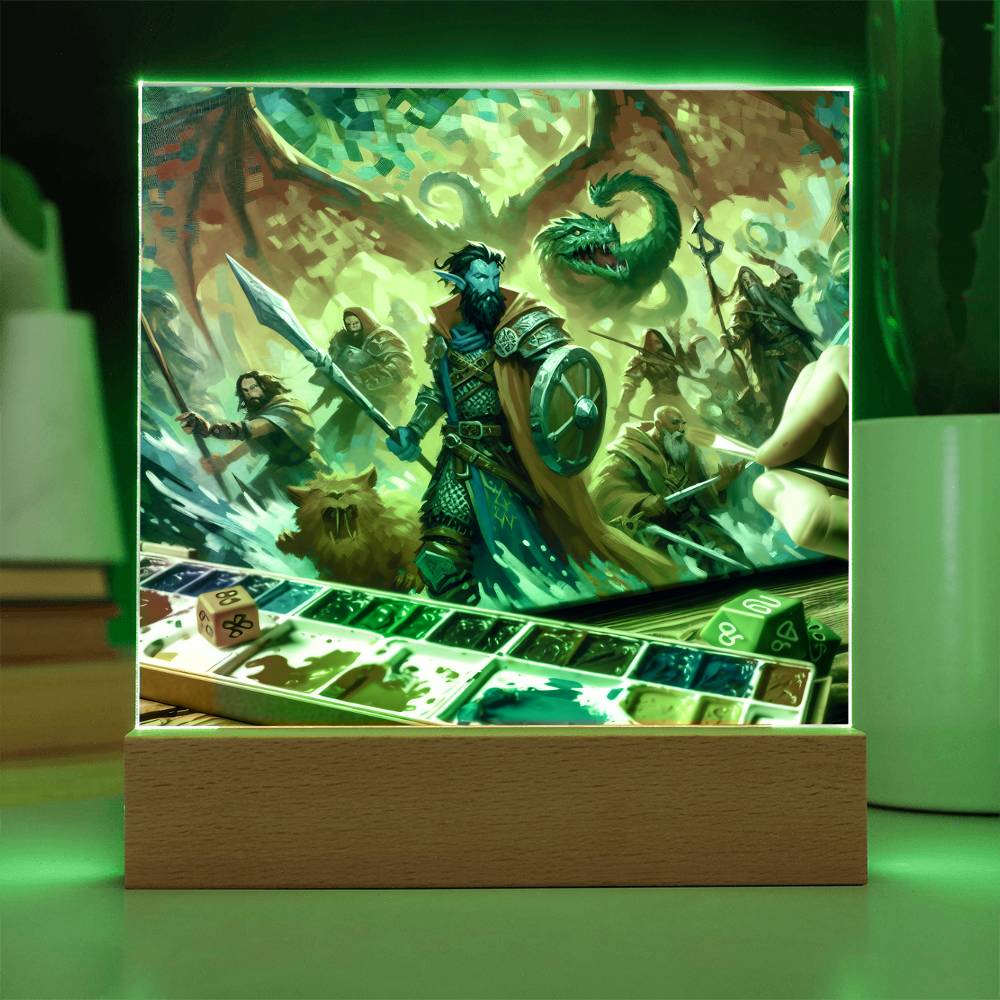 Dungeons and Dragons Quest Square Acrylic Plaque