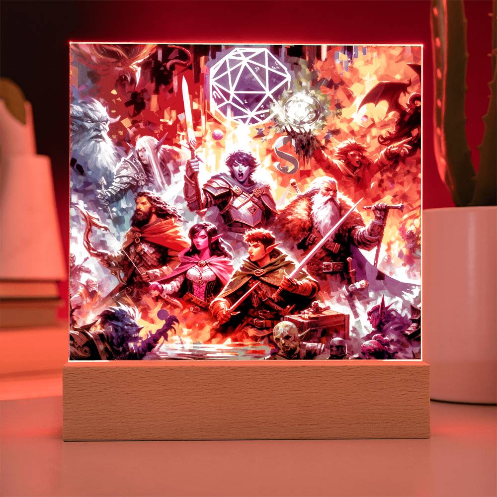 D&D Quest Square Acrylic Plaque