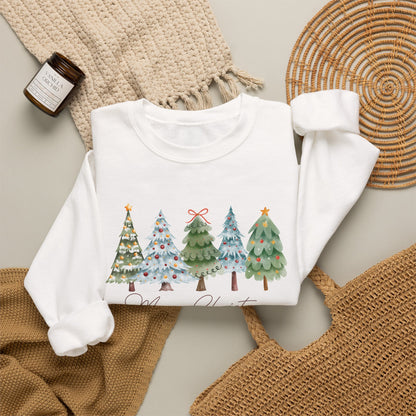 "Merry Christmas" Holiday Pullover Sweatshirt