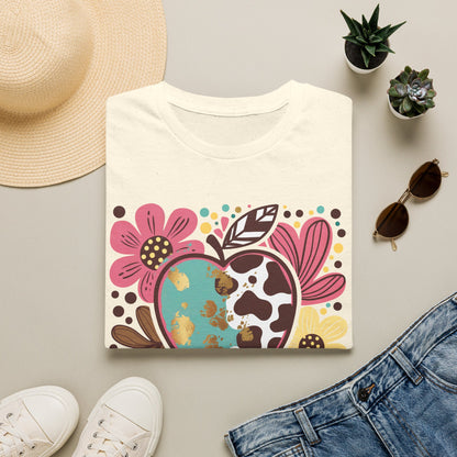 Librarian Floral Heart T‑Shirt
