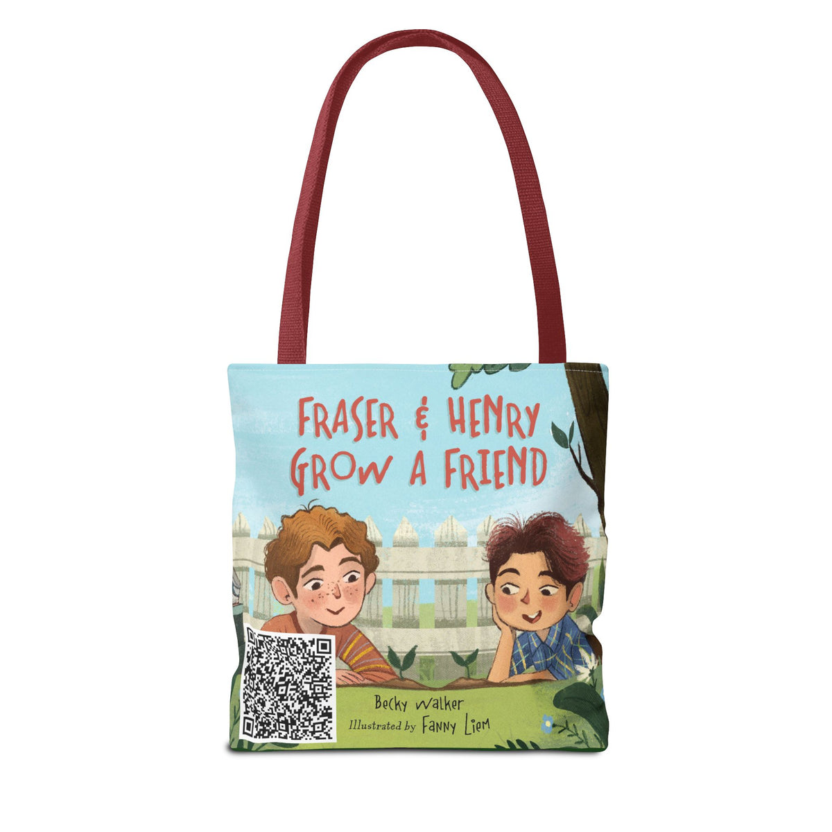 Fraser & Henry Grow a Friend Book Illustration Tote Bag