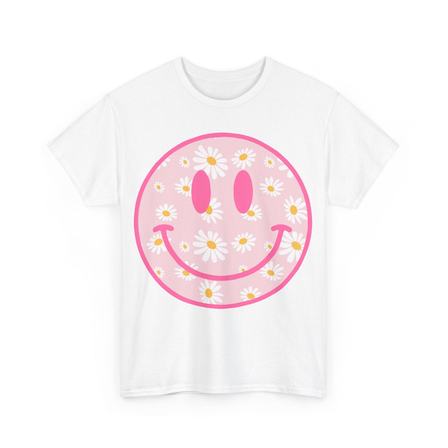 Groovy Retro Daisy Smiley Face T-Shirt