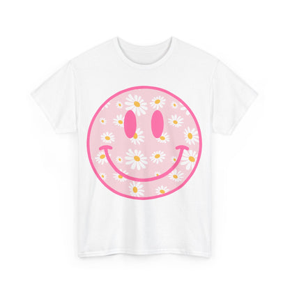 Groovy Retro Daisy Smiley Face T-Shirt