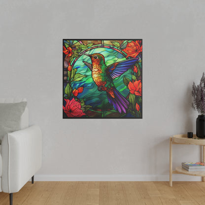 Hummingbird Wall Art Matte Canvas