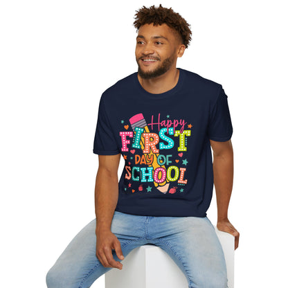 Happy First Day of School Unisex Softstyle T-Shirt