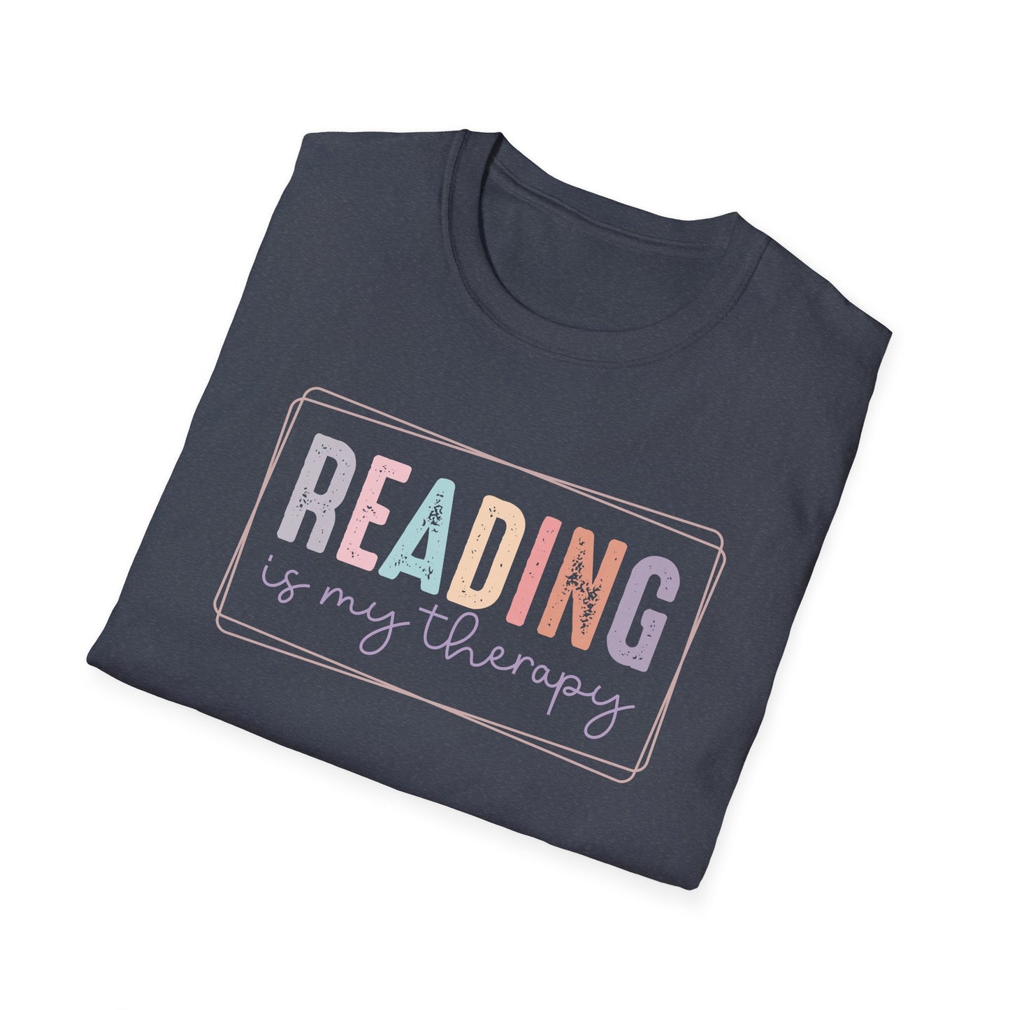 Reading is My Therapy Unisex Softstyle T-Shirt