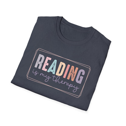 Reading is My Therapy Unisex Softstyle T-Shirt