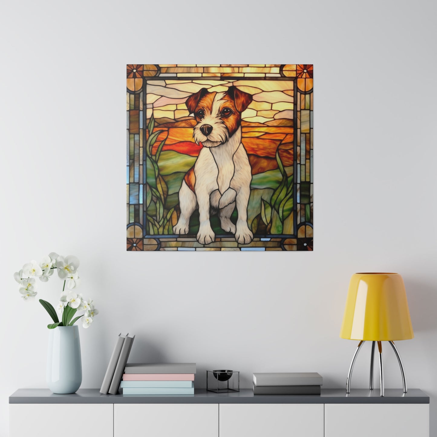 Jack Russell Wall Art Matte Canvas