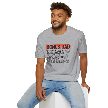 Funny Bonus Dad Soft T-Shirt