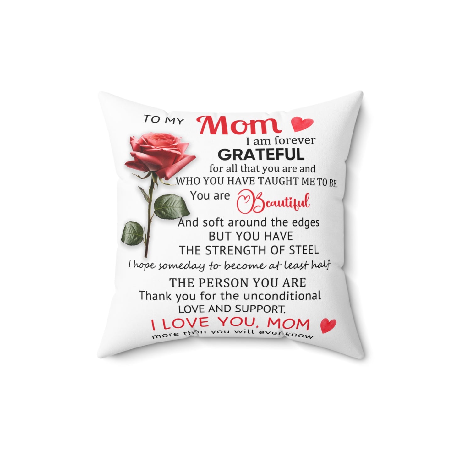 Mom Appreciation Decorative Pillow