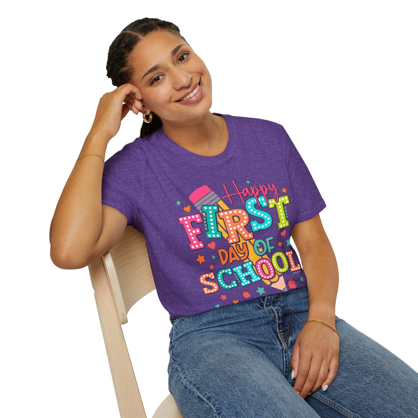 Happy First Day of School Unisex Softstyle T-Shirt