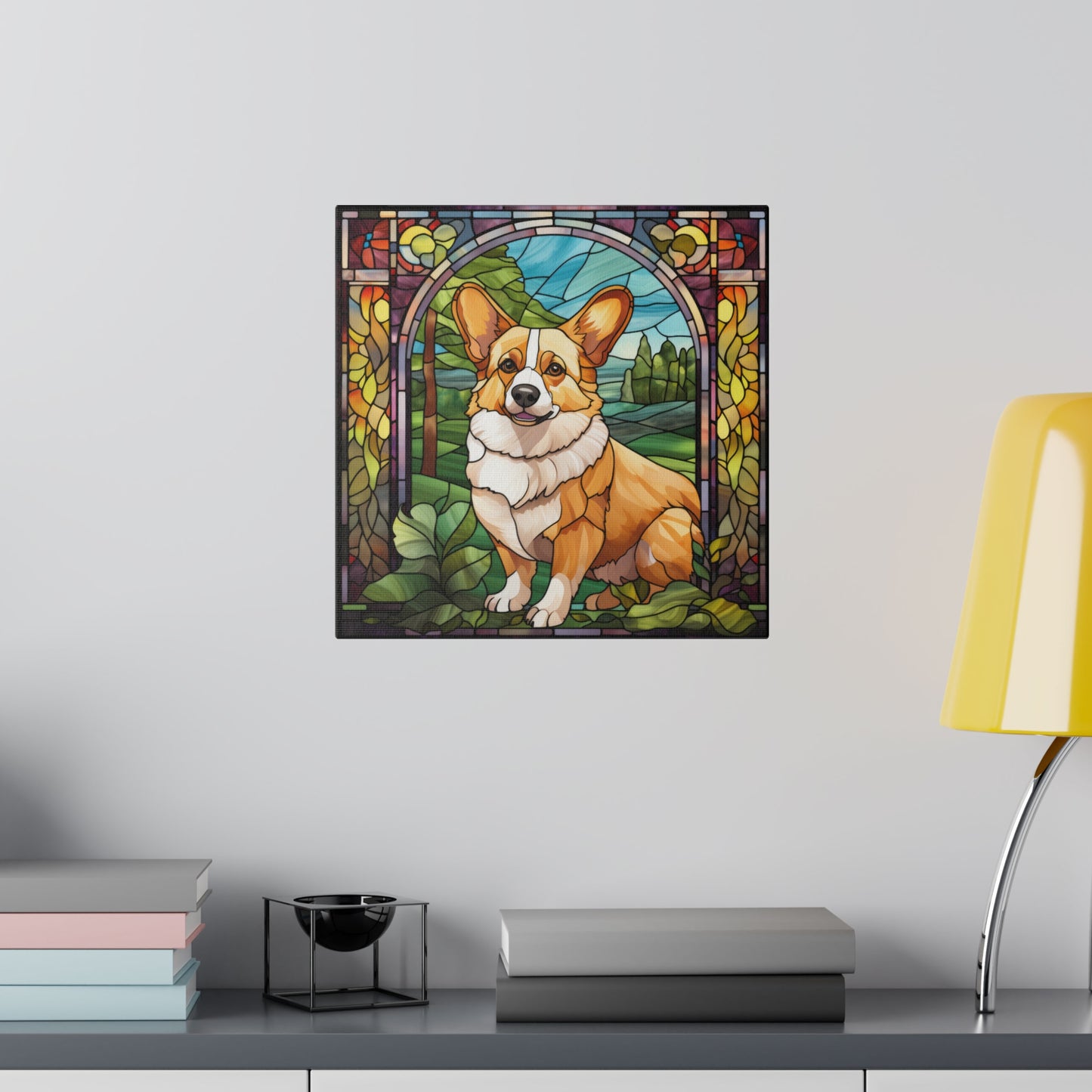 Corgi Wall Art Matte Canvas