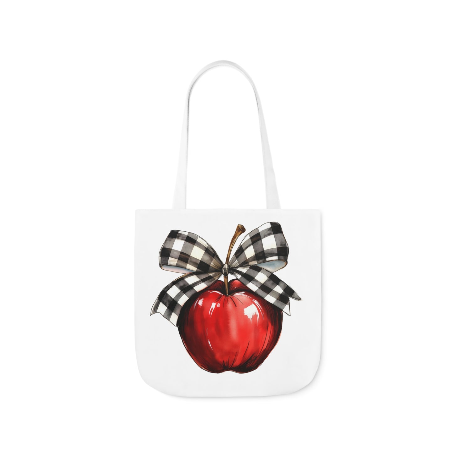 Teacher Apple Canvas Tote Bag