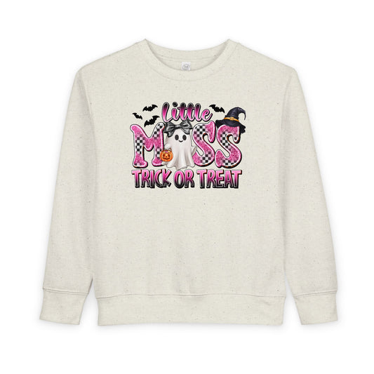 Toddler Halloween Little Miss Trick or Treat Sweatshirt