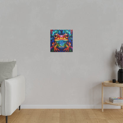 Frog Wall Art Matte Canvas