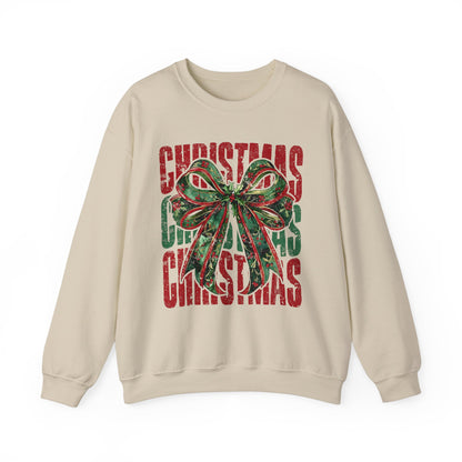 Christmas Coquette Bow Sweatshirt