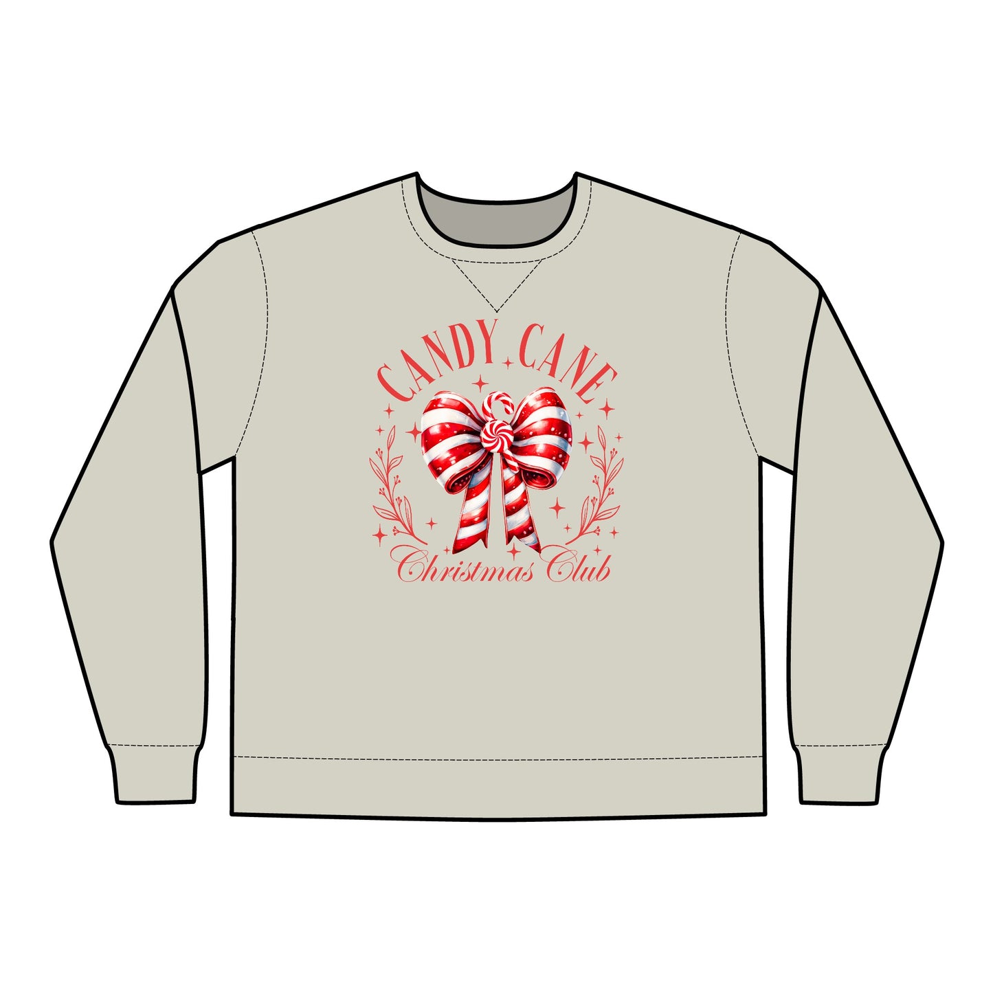 Candy Cane Christmas Club ComfortWash® Sweatshirt