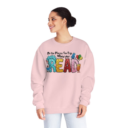 Dr. Seuss Oh the Places You Will Read Sweatshirt