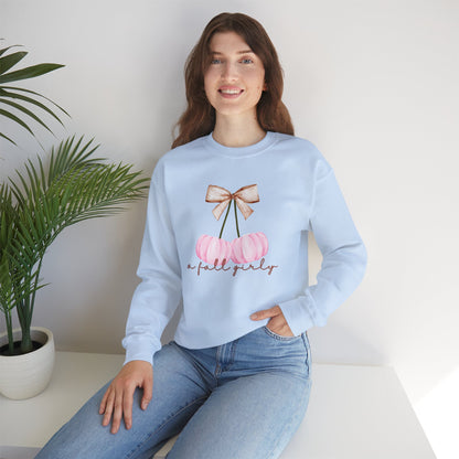 A Coquette Fall Girly Sweatshirt